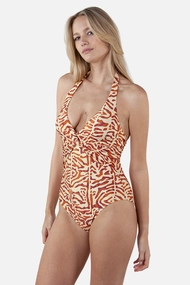 BARTS NUNBA HALTER SHAPING ONE PIECE