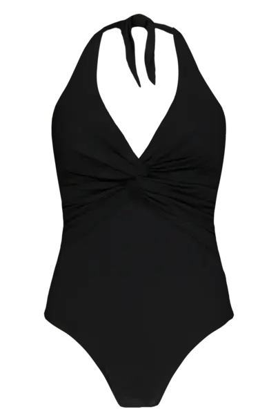 BARTS SOLID HALTER SHAPING ONE PIECE