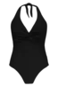 BARTS SOLID HALTER SHAPING ONE PIECE