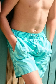 BEACHLIFE BLUE ZEBRA SWIMSHORTS