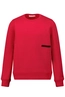 CALVIN KLEIN MICRO LOGO FLOCK SWEATSHIRT