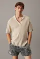 CALVIN KLEIN OPEN KNIT POLO