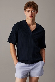 CALVIN KLEIN OPEN KNIT POLO