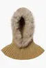 GOLDBERGH NAOMI HOODED SCARF FAUX BORDER