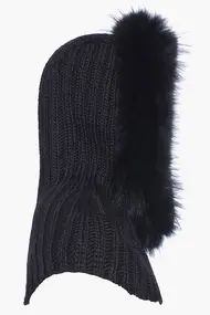 GOLDBERGH NAOMI HOODED SCARF FAUX BORDER