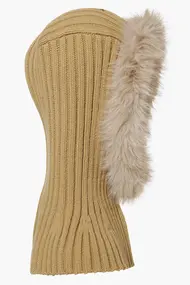 GOLDBERGH NAOMI HOODED SCARF FAUX BORDER