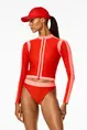 GOLDBERGH SPLASH LONG SLEEVE ZIP RASHGUARD