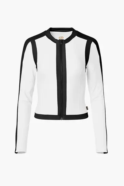 GOLDBERGH SPLASH LONG SLEEVE ZIP RASHGUARD