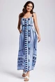 ICONIQUE ADA STRAPPY MAXI DRESS