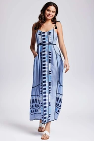 ICONIQUE ADA STRAPPY MAXI DRESS