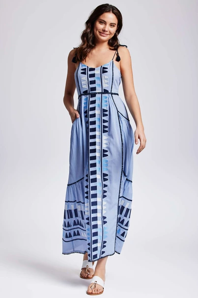 ICONIQUE ADA STRAPPY MAXI DRESS