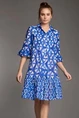 ICONIQUE CORFÙ 3/4 SLEEVES SHIRT DRESS