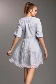 ICONIQUE CÔTE D'AZUR 3/4 SLEEVES DRESS
