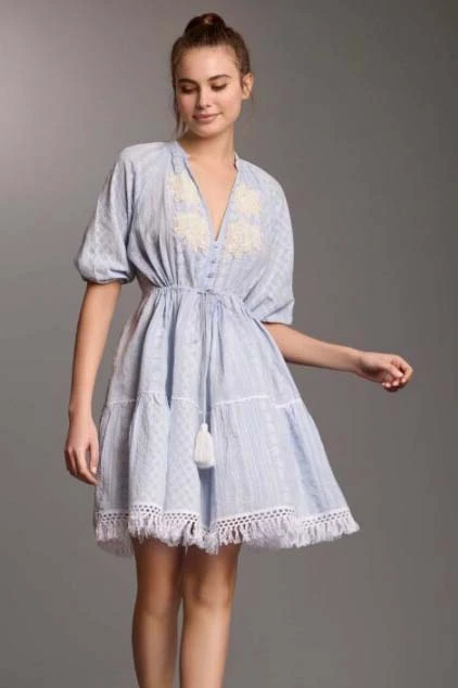 ICONIQUE CÔTE D'AZUR 3/4 SLEEVES DRESS