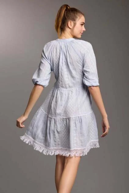 ICONIQUE CÔTE D'AZUR 3/4 SLEEVES DRESS