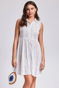 ICONIQUE ELSE SLEEVELESS SHIRT DRESS