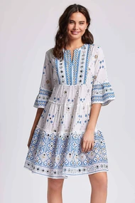 ICONIQUE MARINA 3/4 SLEEVE DRESS