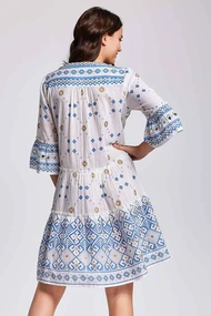 ICONIQUE MARINA 3/4 SLEEVE DRESS