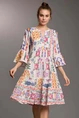 ICONIQUE MARINA 3/4 SLEEVES DRESS