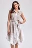 ICONIQUE MICHELLE SLEEVELESS SHIRT DRESS