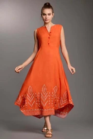 ICONIQUE NIVEA MAXI SLEEVELESS DRESS