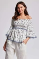 ICONIQUE NORA 3/4 SLEEVES TOP