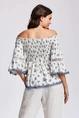 ICONIQUE NORA 3/4 SLEEVES TOP