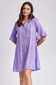 ICONIQUE ROMINA 3/4 SLEEVE SHIRT DRESS