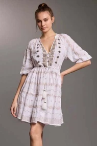 ICONIQUE SALLY 3/4 SLEEVES DRESS