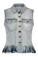 ISLA IBIZA DENIM GILET RUFFLED