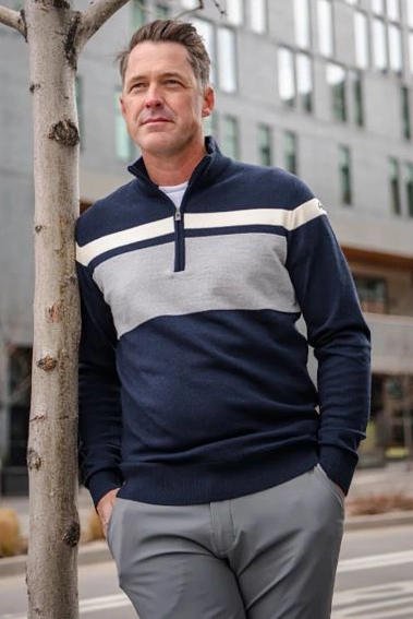 KJUS MEN STRIPE SWEATER HZ