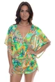 LULI FAMA CABANA V NECK DRESS