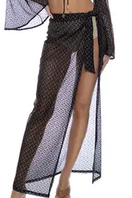 LULI FAMA LONG WRAP SKIRT