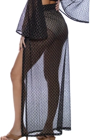 LULI FAMA LONG WRAP SKIRT