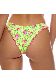 LULI FAMA REVERSIBLE RUFFLE HIGH LEG BRAZILIAN