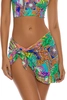 LULI FAMA RUFFLE SARONG MINI SKIRT