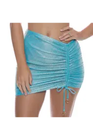 LULI FAMA SCRUNCH UP MINI SKIRT