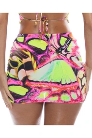 LULI FAMA SCRUNCH UP MINI SKIRT