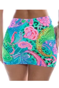 LULI FAMA SCRUNCHED UP MINI SKIRT