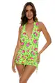 LULI FAMA T BACK MINI DRESS