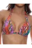 LULI FAMA TRIANGLE HALTER TOP
