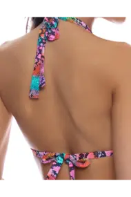 LULI FAMA TRIANGLE HALTER TOP