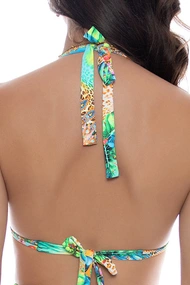 LULI FAMA TRIANGLE HALTER TOP