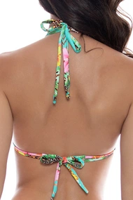 LULI FAMA TRIANGLE HALTER TOP