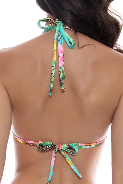 LULI FAMA TRIANGLE HALTER TOP