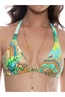 LULI FAMA TRIANGLE HALTER TOP