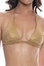 LULI FAMA TRIANGLE HALTER TOP