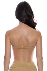 LULI FAMA UNDERWIRE PUSH UP BANDEAU TOP