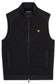 LYLE&SCOTT CHECK QUILT BACK FLEECE GILET