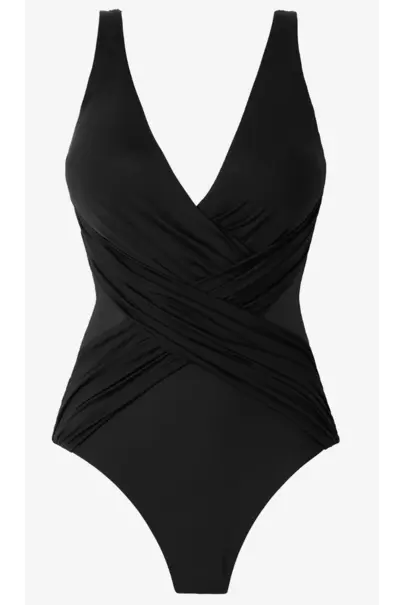 MIRACLE SUIT CROSSOVER WITH MESH ONE PIECE